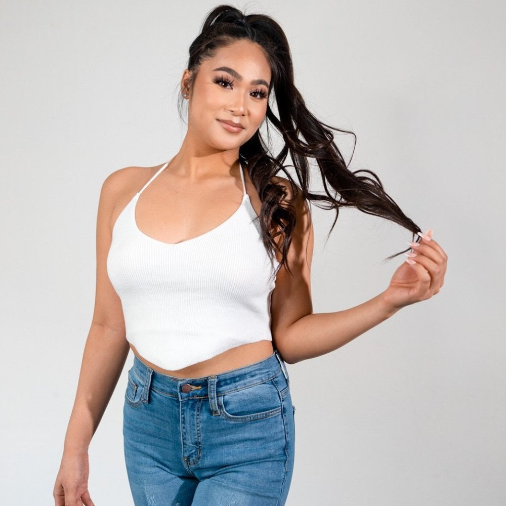NWT Halter Crop Top
